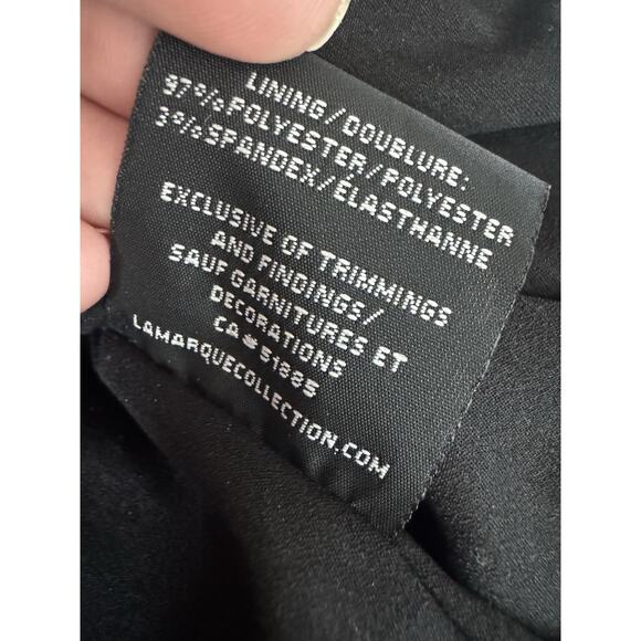 Lamarque Cropped Black Leather Jacket - Picture 9 of 14